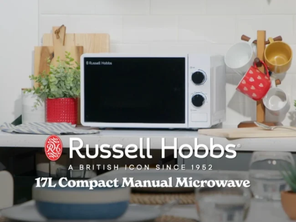 Russell Hobbs 17L 700W Compact Solo Microwave - White | RHMM703-MN