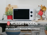 Russell Hobbs 17L 700W Compact Solo Microwave - White | RHMM703-MN