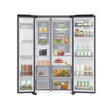 Samsung Bespoke AI Series 6 American Fridge Freezer with SpaceMax™ - Black | RS70F64KEFEU