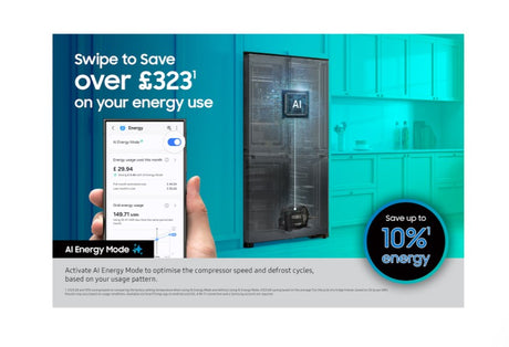 Samsung Bespoke AI Series 6 American Fridge Freezer with SpaceMax™ - Black | RS70F64KEFEU