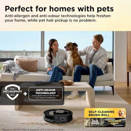 Shark ThermaCharged PowerDetect Wet and Dry Robot Vacuum - Black | RV2900XEUK