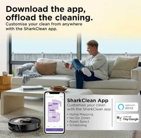 Shark ThermaCharged PowerDetect Wet and Dry Robot Vacuum - Black | RV2900XEUK