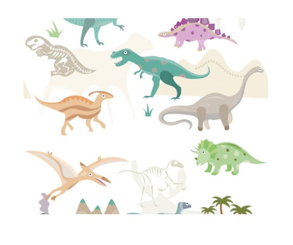 RW91941A Dinosaur Repeatable Mural