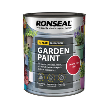 Ronseal Garden Paint Moroccan Red 750ml | 38269