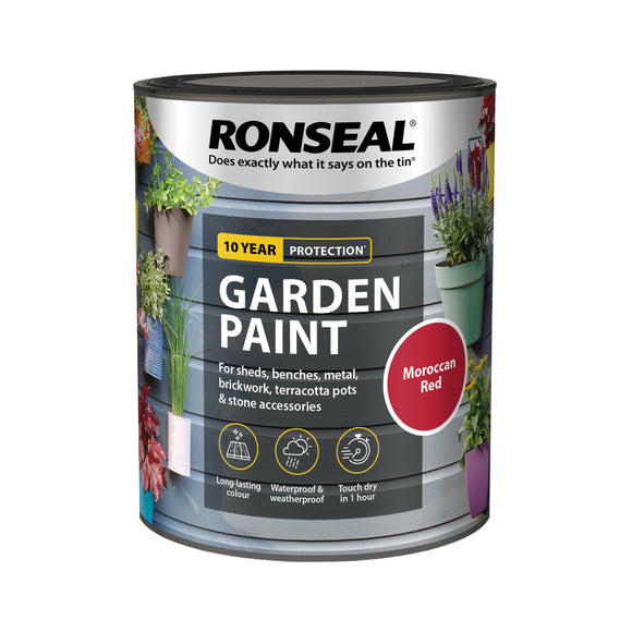 Ronseal Garden Paint Moroccan Red 750ml | 38269