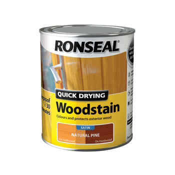 Ronseal Quick Drying Woodstain Natural Pine Satin 750ml | 34572