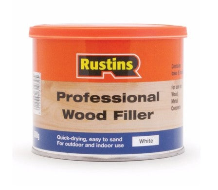 Rustins Professional Wood Filler - White