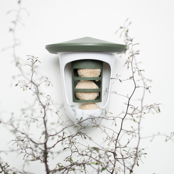 Singing Friend Multi Feedr Bird Feeder Wild Green & White | SFM004