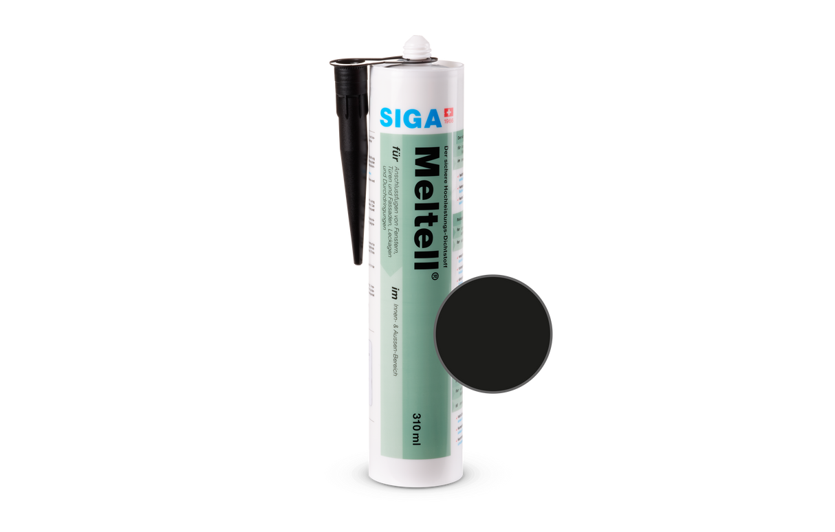 Siga Meltell 320 Black Sealant 310ml Cartridge | 3730-0310.02