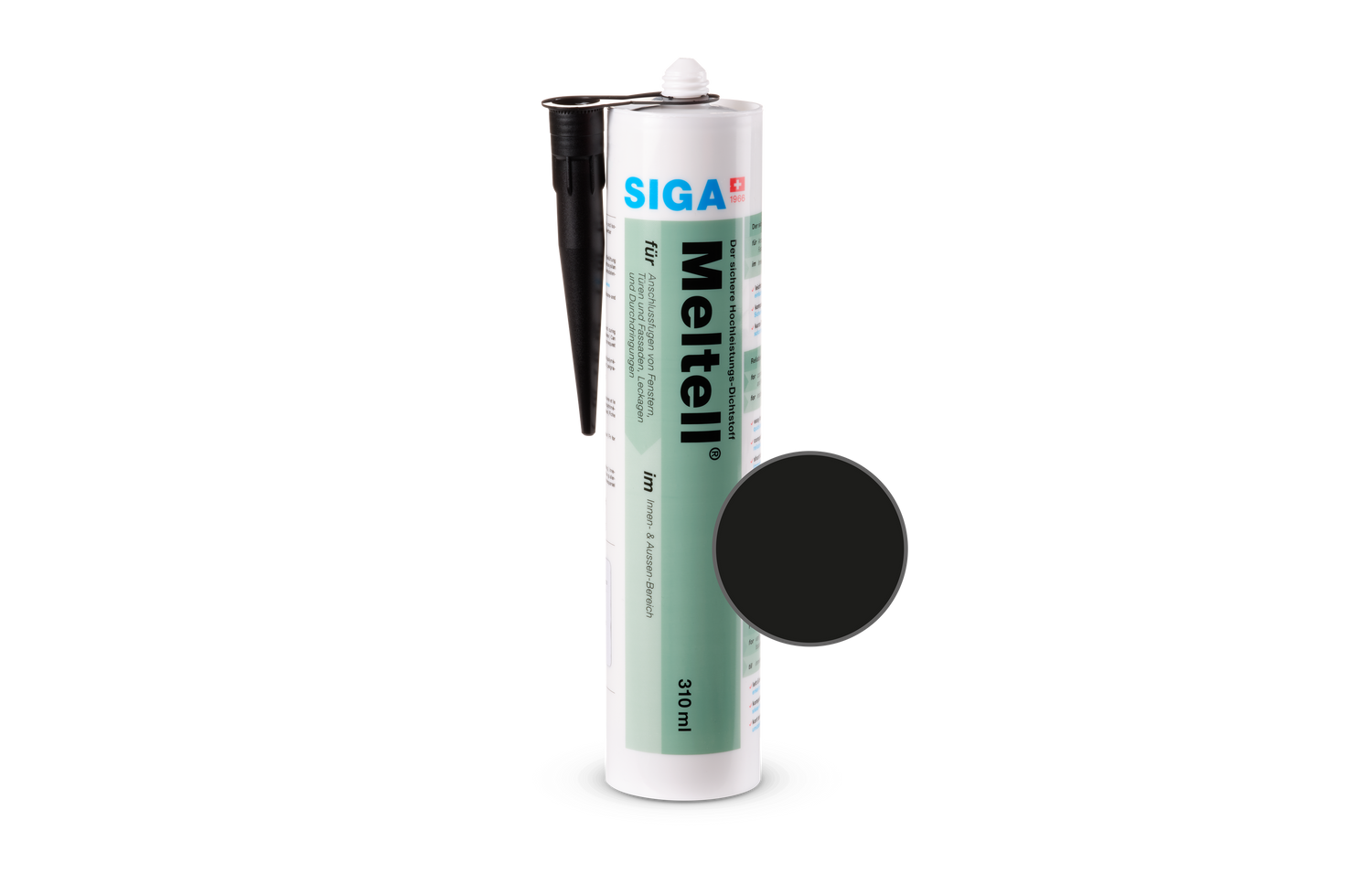Siga Meltell 320 Black Sealant 310ml Cartridge | 3730-0310.02