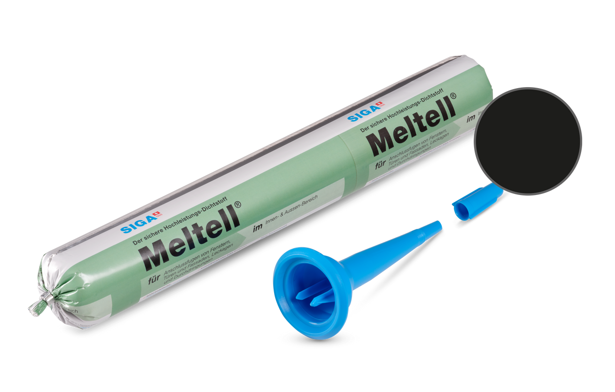 Siga Meltell 320 Black Sealant 600ml Sausage | 3730-0600-02