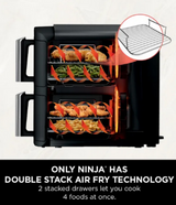 Ninja Double Stack 2-drawer Air Fryer 7.6L | SL300UK