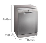 Bosch Series 2 14 Place Freestanding Dishwasher - Brushed Steel | SMS2HVI67G