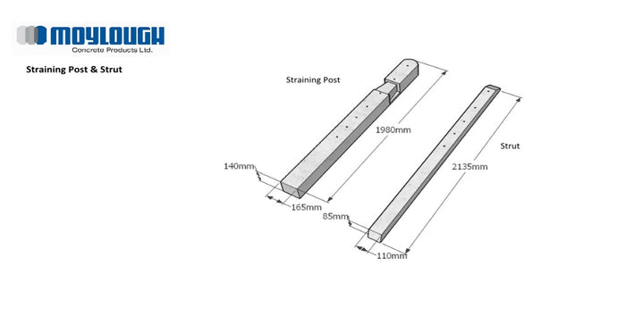 Struts for 5'6"/6'6" posts