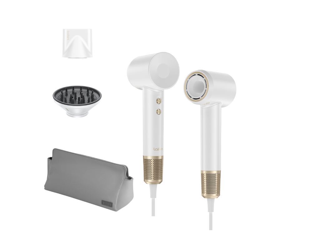 Laifen Swift Premium Hair Dryer White/Gold | SWIFTWG