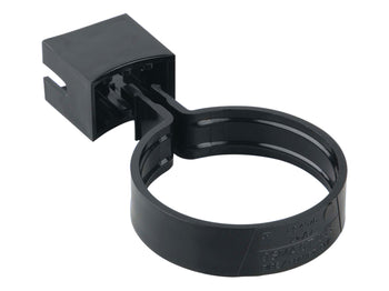 Wavin RoundLine Pipe Or Socket Bracket 68mm Black | T0033BK