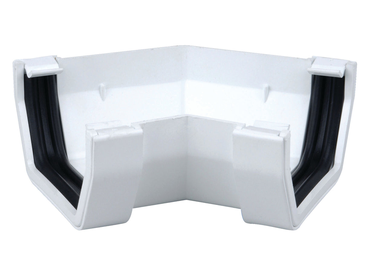 Wavin Squareline Gutter Angle 45° 100mm White | T8804W