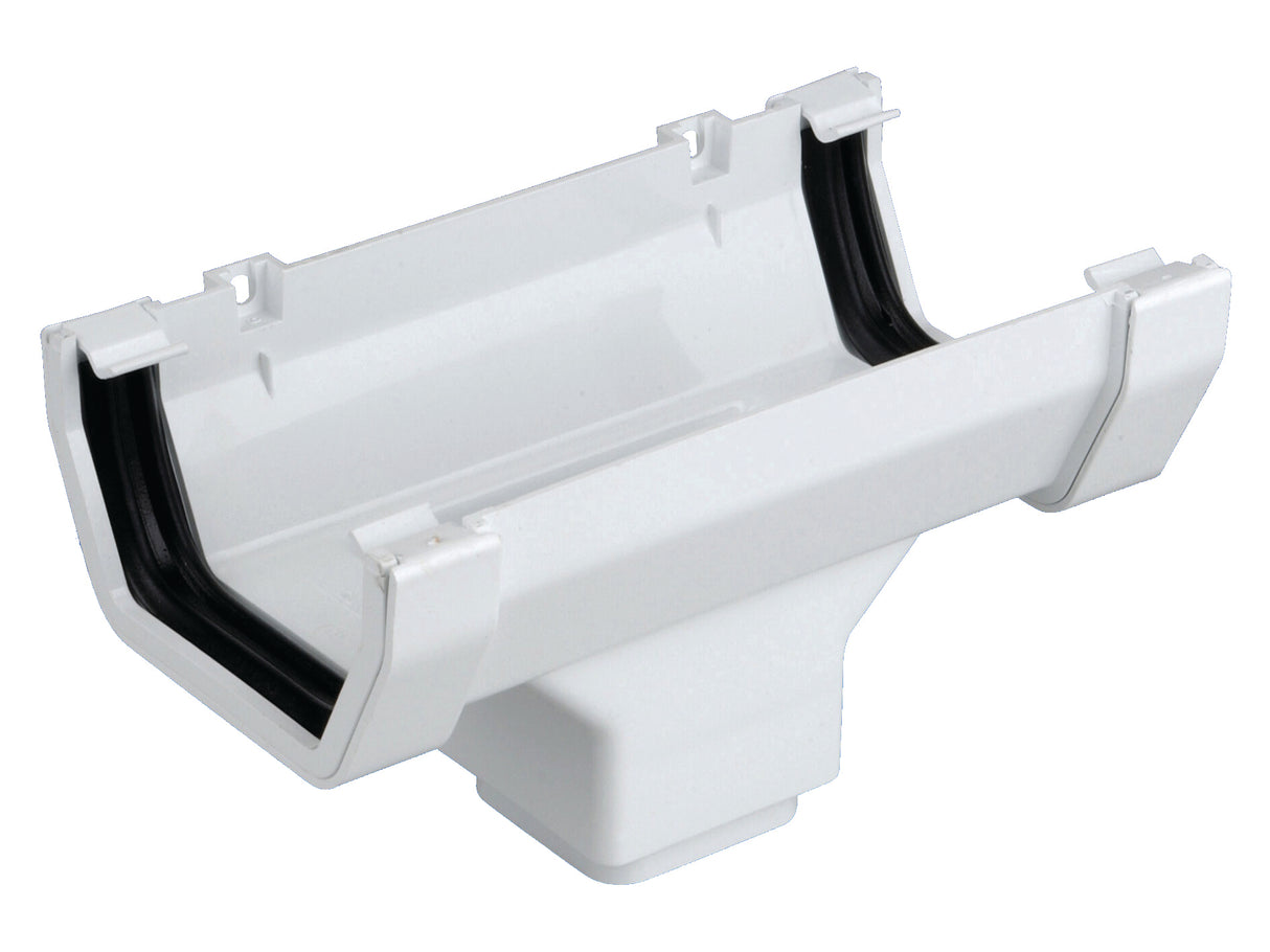 Wavin Squareline Running Outlet 100mm White | T8806W