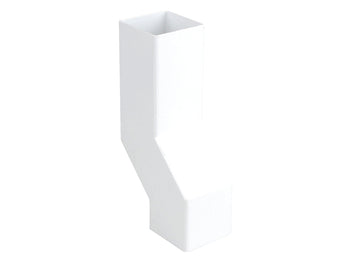 Wavin Squareline Pipe Wall Offset 61mm White | T8838W