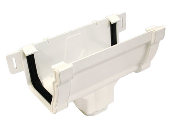 Wavin StormLine Line Running Outlet 111mm White | T9806W