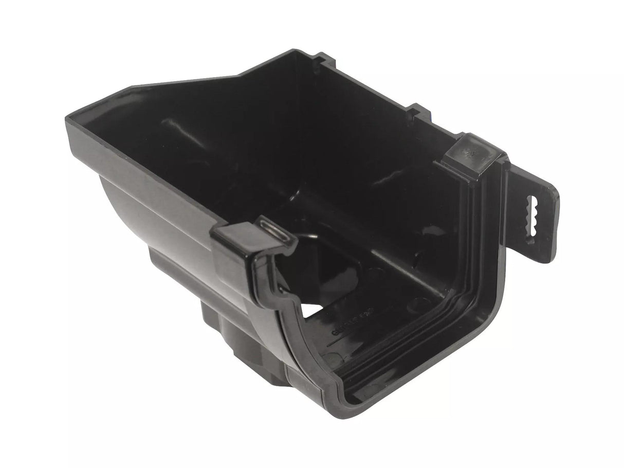 Wavin StormLine Stopend Outlet Left-Hand 111mm Black | T9807BK