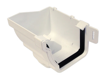 Wavin StormLine Stopend Outlet Left-Hand 111mm White | T9807W