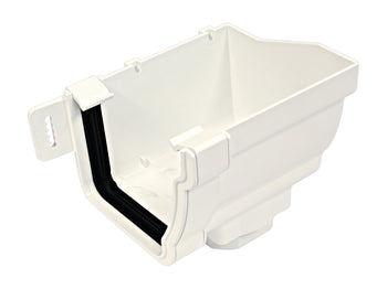 Wavin StormLine Stopend Outlet Right-Hand 111mm White | T9808W