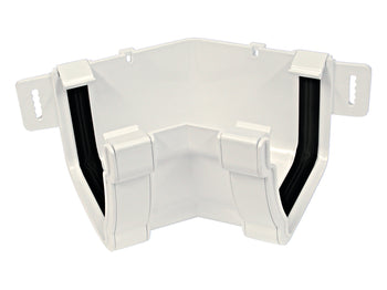 Wavin StormLine Gutter Angle Internal 45° 111mm White | T9844W