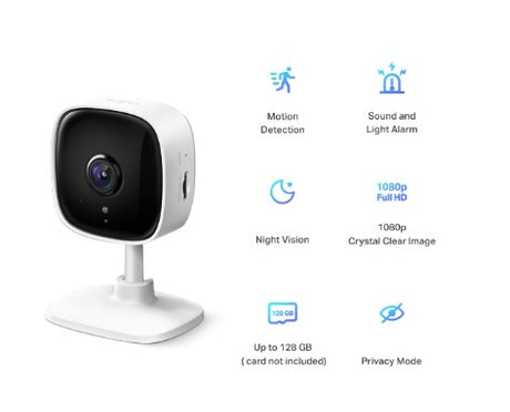 Tapo C100 Home Security Wi-Fi Camera White | TAPOC100