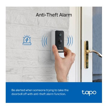 Tapo Smart Battery Video Doorbell Camera Kit | TAPOD230S1