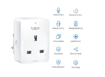 Tapo Mini Smart Wi-Fi Socket, Energy Monitoring | TAPOP110
