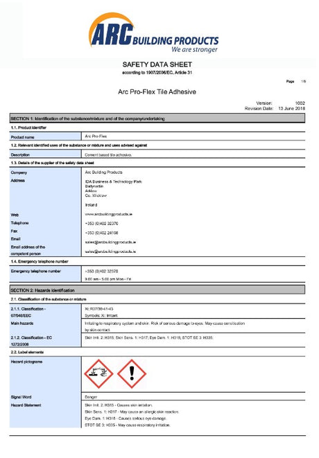 Arc Pro-Flex White 20kg | TAWC002