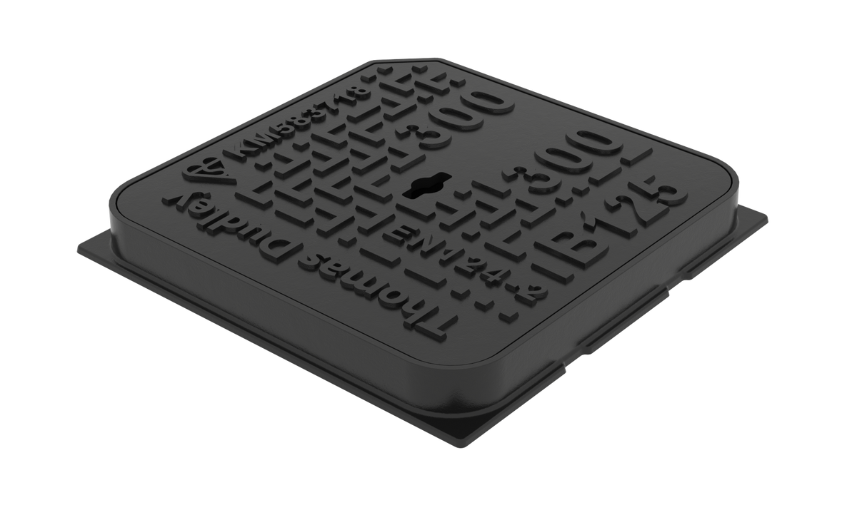 B125 Square Ductile Iron Cover 300 x 300 mm | TD333608