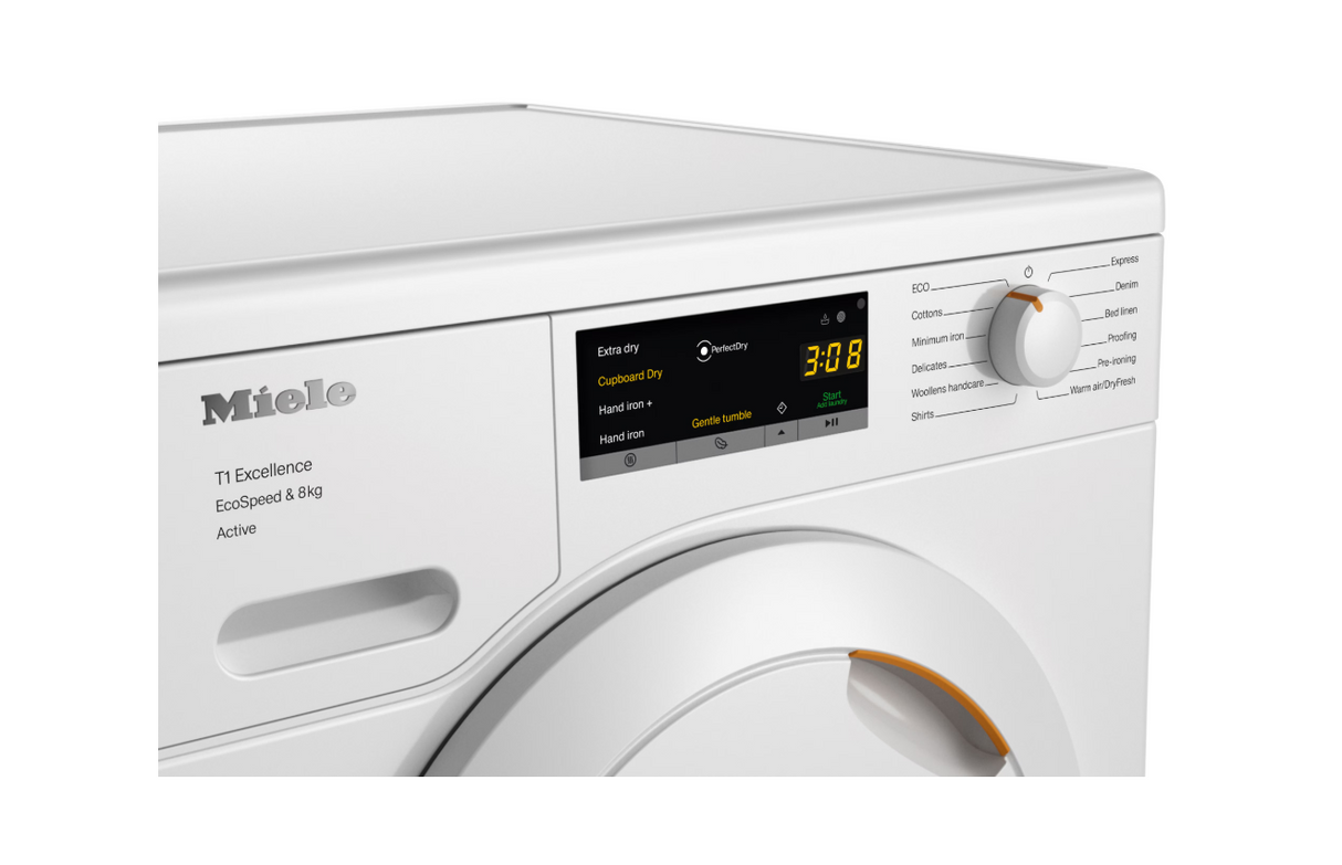 Miele 8kg Heat Pump Dryer - White | TEA525WP
