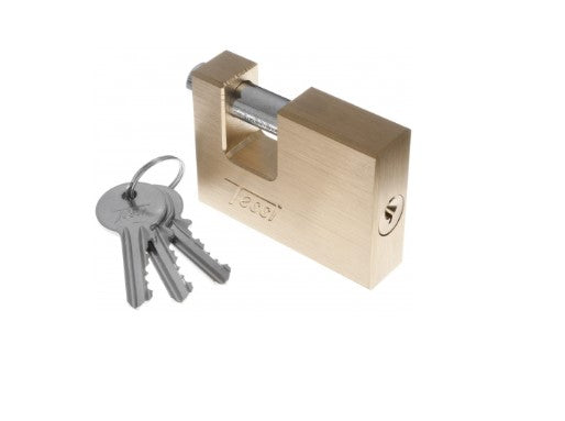 70mm Brass Rectangular Padlock | TEA70