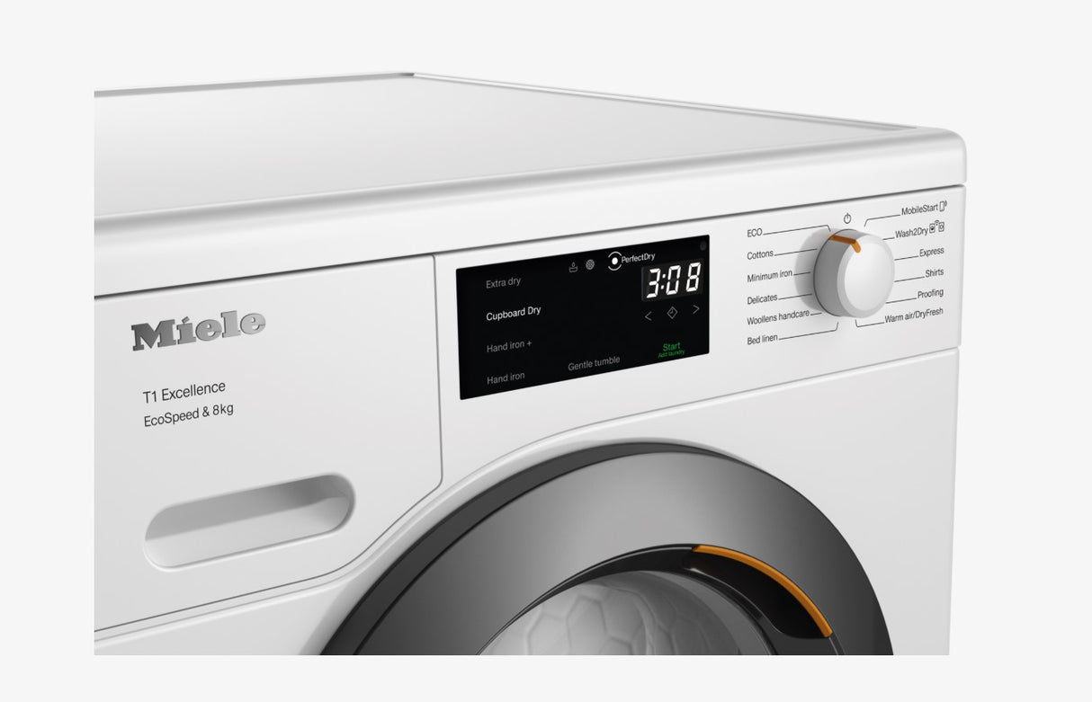Miele 8kg EcoSpeed Heat Pump Tumble Dryer | TEC645WP