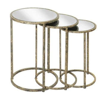 Mindy Brownes Mirror Top Nest of Tables | TF015