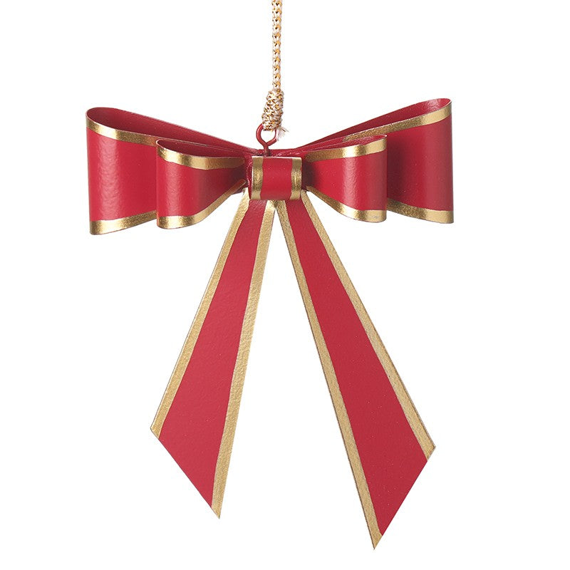 Heaven Sends Red & Gold Metal Bow Hanger | TLB064