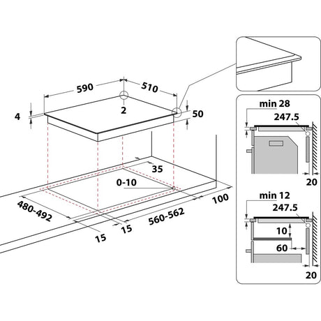 Hotpoint 60cm Induction Hob | TQ4160SBF