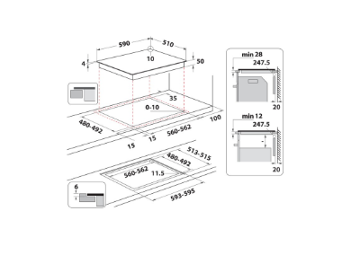 Hotpoint 60cm Induction Hob Clean Protect | TS3560FCPNE