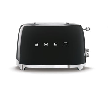 Smeg 50's Style Toaster - Black | TSF01BLUK