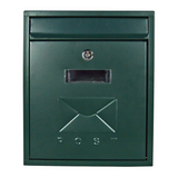 PostPlus Contemporary Post Box - Green Gloss | TSH011Z