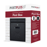 Postplus Contemporary Post Box Matt Black | TSH010Z