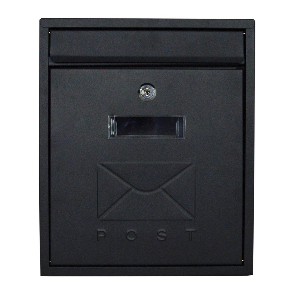 Postplus Contemporary Post Box Matt Black | TSH010Z
