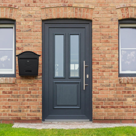 De Vielle Traditional Post Box Matt Black | TSH020Z