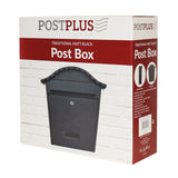 De Vielle Traditional Post Box Matt Black | TSH020Z