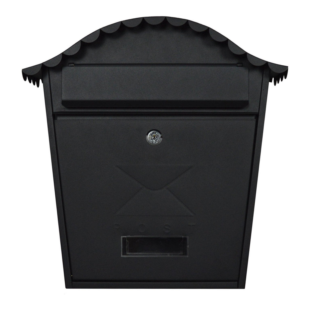 De Vielle Traditional Post Box Matt Black | TSH020Z