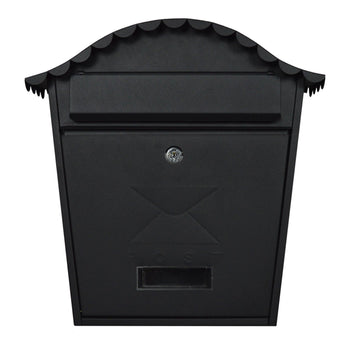 De Vielle Traditional Post Box Matt Black | TSH020Z