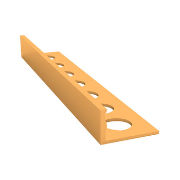 12mm Aluminium Straight Edge Trim - Gold/Brass | TTBB002