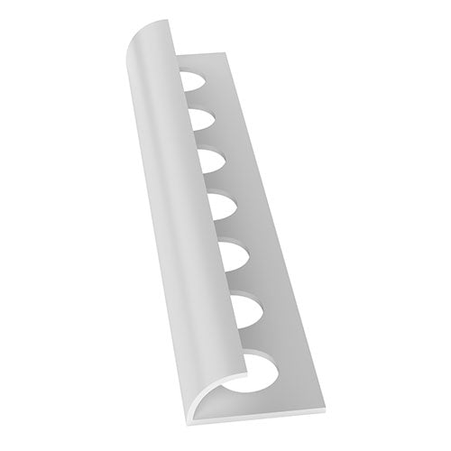 10mm ARC PVC Round Edge Trim - White | TTDT003
